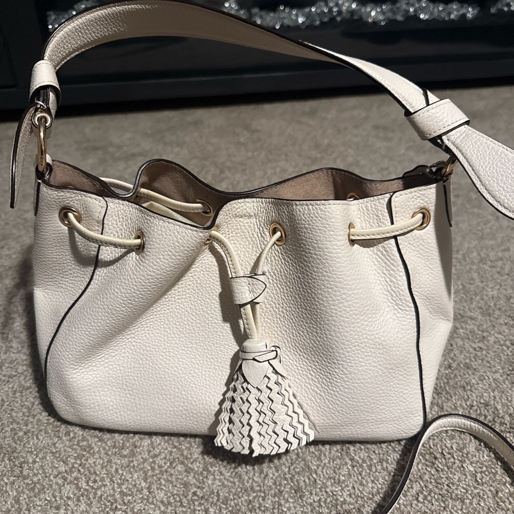 Coach White Leather Crossbody Bag